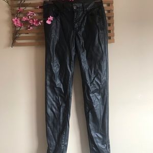 Black leather pants